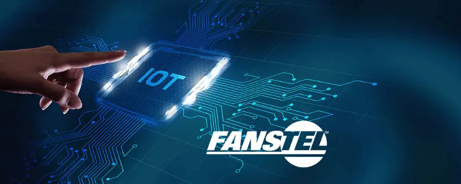 Hand reching for Fanstel logo